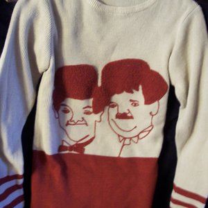 VINTAGE LAUREL HARDY SWEATER (M) EXCELLENT CONDITION